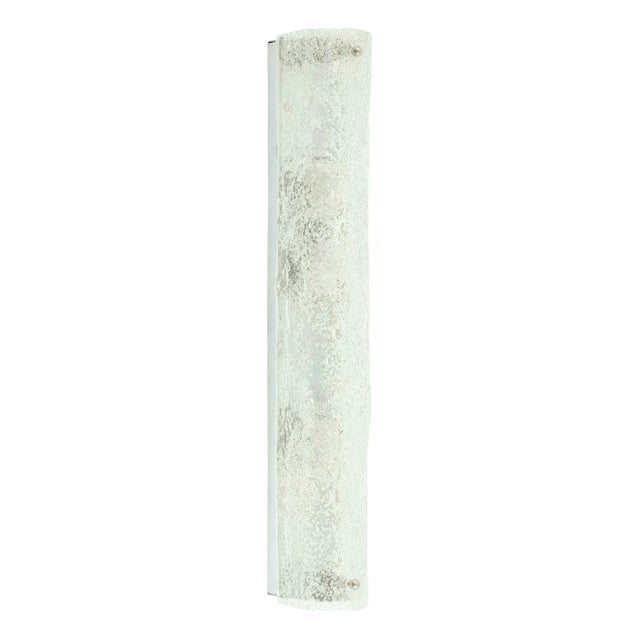 Mid-Century Tubular Murano Glass Wall Light from Hillebrand, Germany, 1970s For Sale