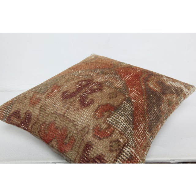 Art Deco Handmade Oushak Rug Pillow Cover -16'' X 18'' For Sale - Image 3 of 7