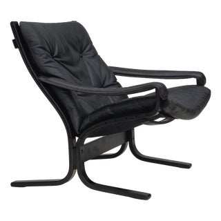 Norwegian Siesta Lounge Chair in Leather by Ingmar Relling for Westnofa, 1970s For Sale