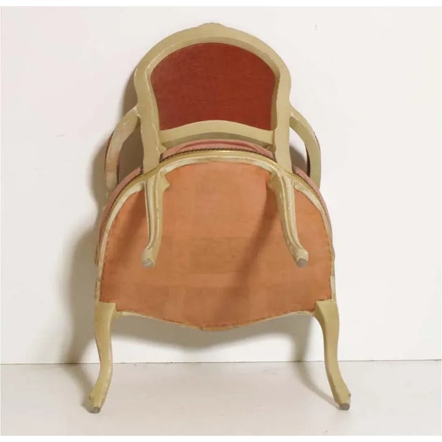 19th Century Venetian Baroque Armchair in Carved Wood For Sale - Image 4 of 5