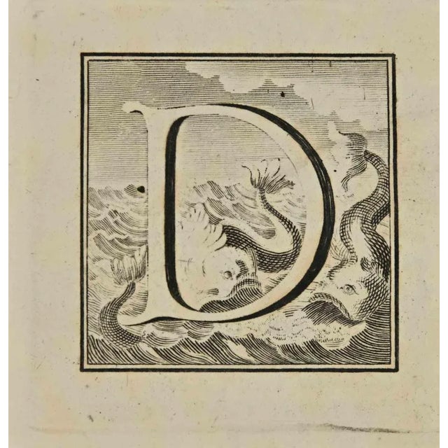 Letter of the Alphabet D, from the series "Antiquities of Herculaneum", is an etching on paper realized by Luigi...