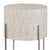 Transitional Regina Andrew Bone Drum Table in Polished Nickel For Sale - Image 3 of 5
