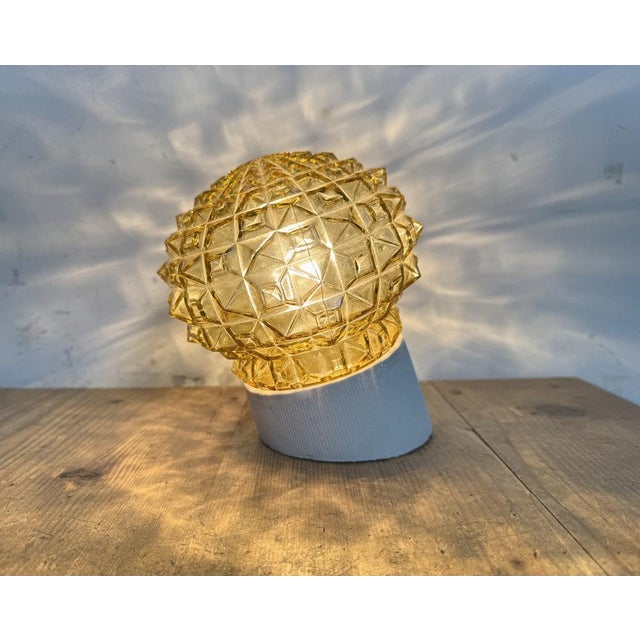 Vintage White Porcelain Wall Light, 1970s For Sale - Image 13 of 14