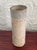 Cream Late 20th Century Studio Pottery Speckled Stoneware Cylinder Bud Vase With Blue Gray Rim For Sale - Image 8 of 8