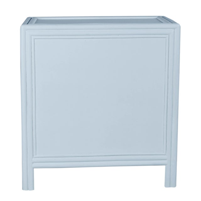 David Francis Bermuda One-Drawer Nightstand - Blue For Sale - Image 4 of 6