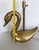 Vintage Hollywood Regency Cast Brass Swan Table Lamp Mid-Century Sculpture For Sale - Image 14 of 18