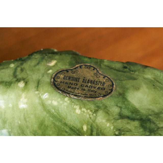 Mid-Century Modern Vide Poche in Hand Carved Green Alabaster, 1950s For Sale - Image 10 of 12