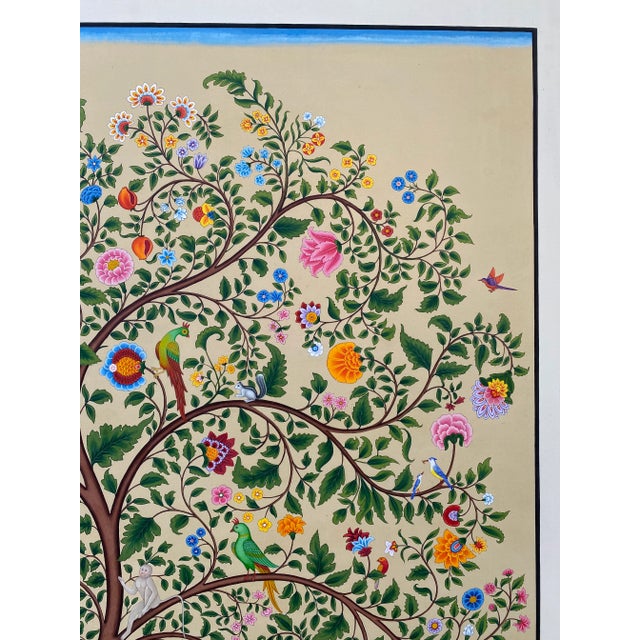 Tree of Life Painting Size 30x40 Inches , Indian Miniature Kalamkari