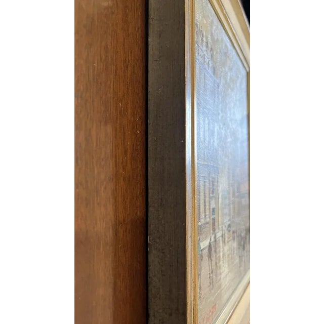 B. Ciappa, Place Animée en Italie, Oil on Wood, Framed For Sale - Image 8 of 10