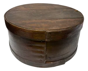 Early 20th Century Antique Primitive Shaker Bentwood Round Pantry Cheese Box