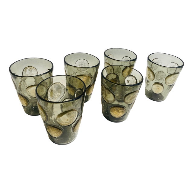 Tequila Murano Glasses by Mariana Iskra for Ribes Studio, 2004, Set of 6 For Sale