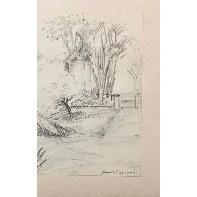 Gerard Diaz, French Iris Pencil Drawing, 1988, Ink For Sale - Image 4 of 5