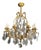 1900s Louis XV style crystal and bronze chandelier For Sale