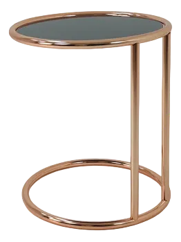 Bauhaus Round Chrome & Glass Side Table, 1980s
