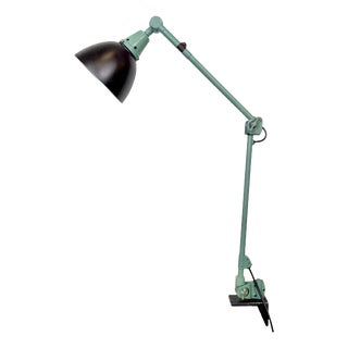 Green Industrial Workshop Desk Lamp by Curt Fischer for Midgard, 1950s For Sale