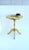 Late 20th Century Gold Giltwood Scalloped Side Accent Table With Floral Top, Late 20th Century For Sale - Image 5 of 15