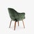 Knoll Early Knoll Saarinen Executive Arm Chairs in Rogers & Goffigon Silk Mohair in Moss Green, Pair For Sale - Image 4 of 13
