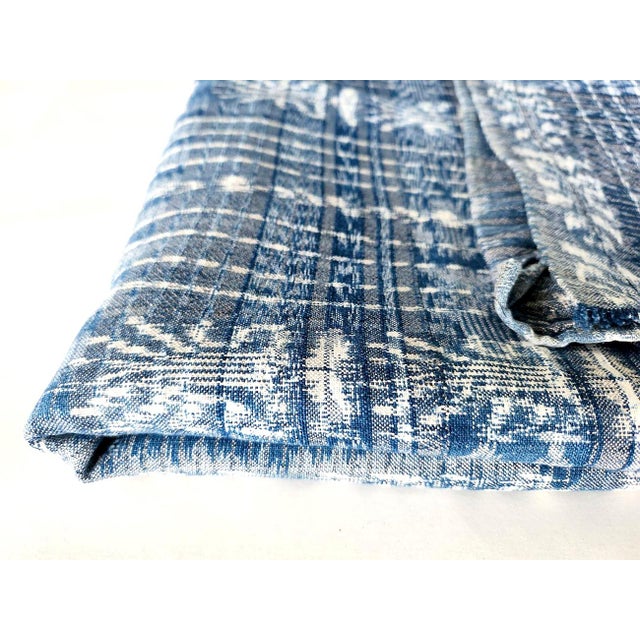 Vintage Guatemalan Jaspe Ikat Cotton Textile, 5.5