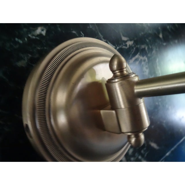 Brass Vintage Adjustable Wall Lights For Sale - Image 8 of 12