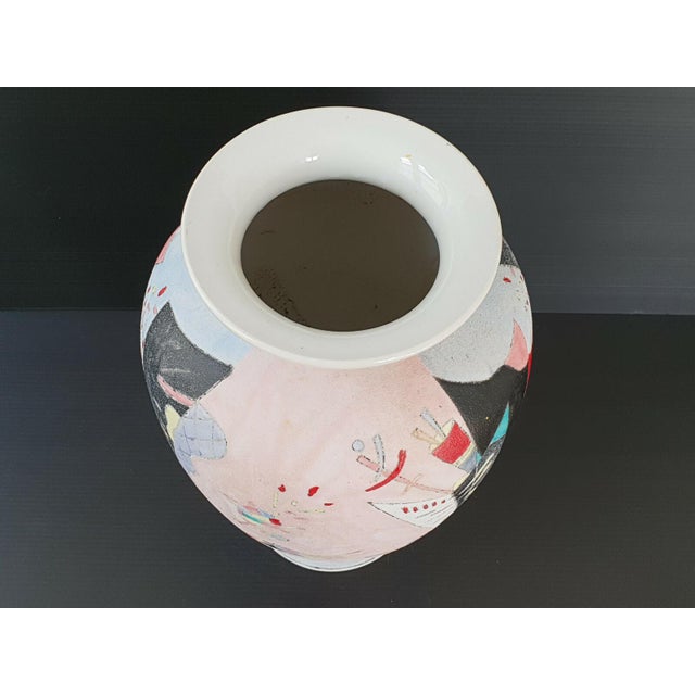 Ceramic Vintage Italian Ceramic Vase, 1980s For Sale - Image 7 of 9