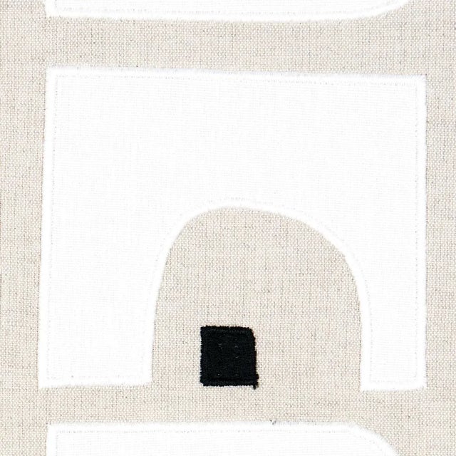 Abstract Schumacher X Hadiya Williams Den Applique Fabric in Cumin For Sale - Image 3 of 5