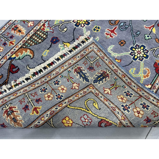 Slate Gray Persian Style Floral Rug, 3'3" X 5' For Sale - Image 16 of 16