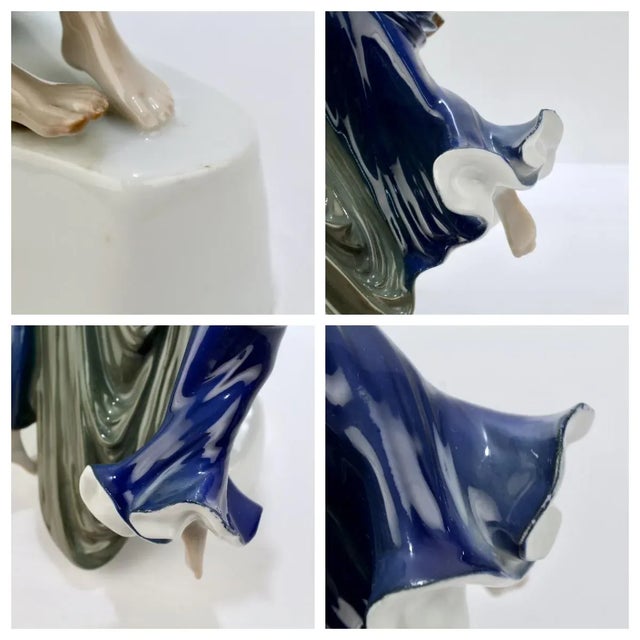 Art Nouveau Rosenthal Porcelain Figurine of Storming Bacchantes by A. Cassmann For Sale - Image 10 of 13