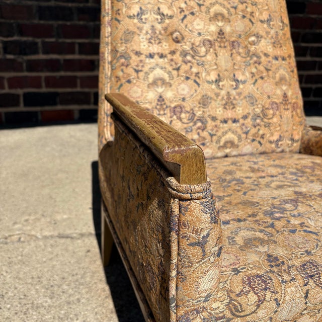 Tommi Parzinger Mid Century Modern Possibly Tommi Parzinger Arm Lounge Chair For Sale - Image 4 of 12