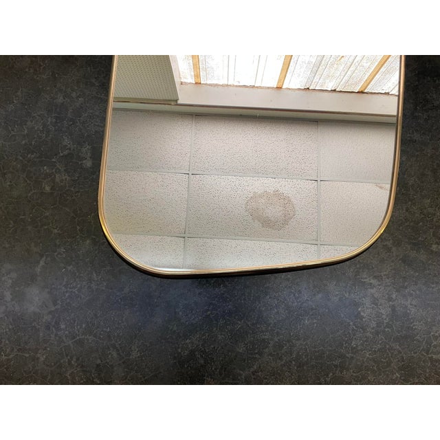 Glass Late 20th Century Postmodern Sofa or Console Table With Mirror Top & Black Lacquered Pedestal Base For Sale - Image 7 of 12