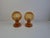 1980s Mid-Century Modern Table Lamps with Amber Glass and Wood Base, Czechoslovakia, 1980, Set of 2 For Sale - Image 5 of 17