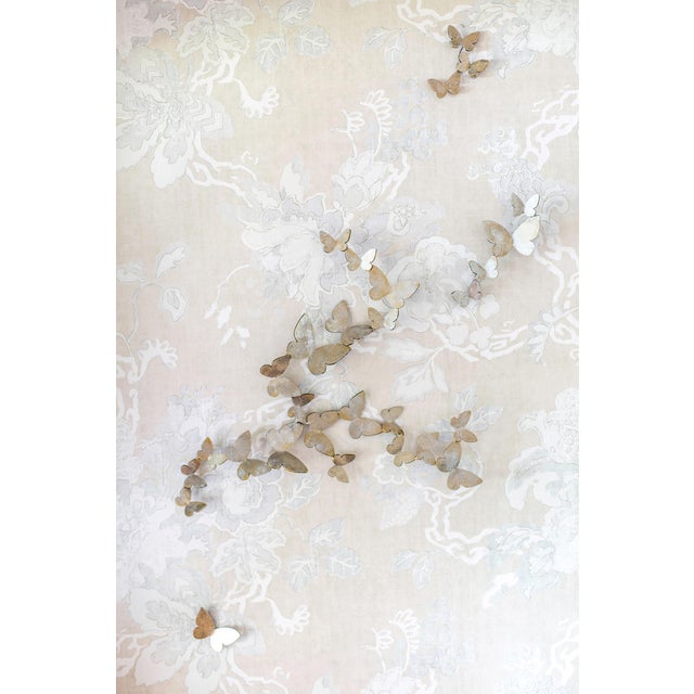 Warm Black Butterfly Wall Sculpture Vertical Flight Right For Sale - Image 4 of 5