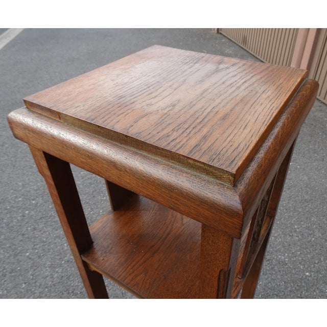 Art Deco Carved Wood Plant Stand, 1930s For Sale - Image 18 of 18