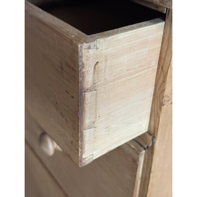 19th Century Antique English Pine Dresser/Chest of Drawers For Sale - Image 5 of 6