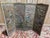 Wood 19th Century Meiji Japanese Four-Panel Folding Screen in Painted Silk For Sale - Image 7 of 11