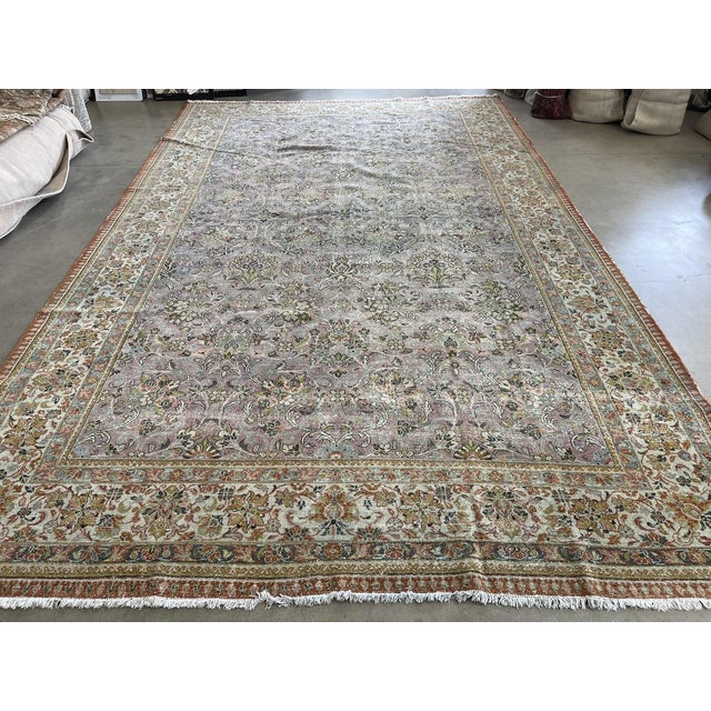 Textile Vintage Traditional Hand-Knotted Wool Rug - 10'8" x 16'11" For Sale - Image 7 of 10