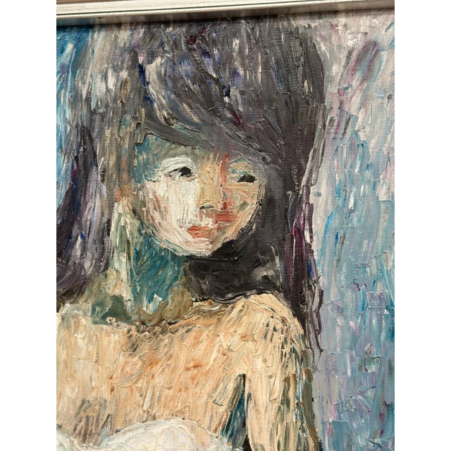 Ebbe Höglund, Ballet Dancer, Break, Oil Painting on Canvas, Framed For Sale - Image 13 of 18