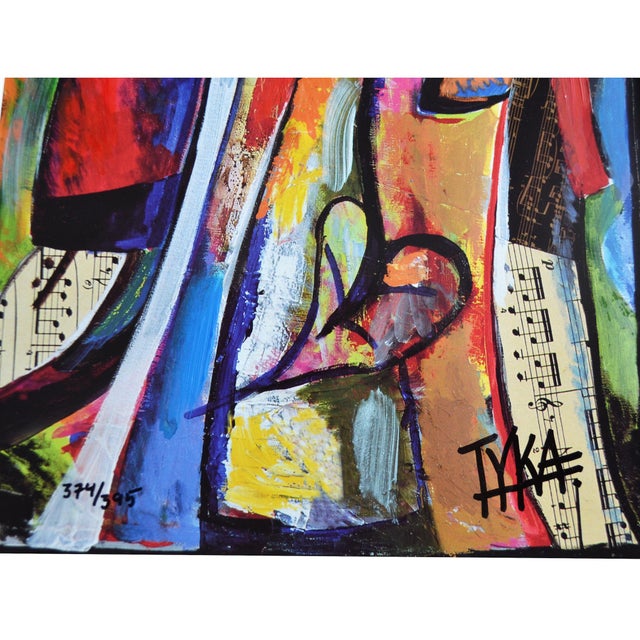 "Musical Journey" is a limited edition mixed media triptych on paper, hand signed and numbered 374/395 by the artist. The...