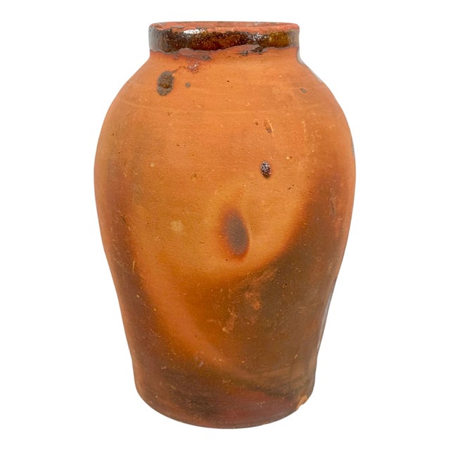 Antique Aegean Clay Pottery Jar For Sale