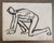 1947 Vintage Studio Charcoal Drawing of a Male Runner, 11” X 14” For Sale - Image 9 of 9