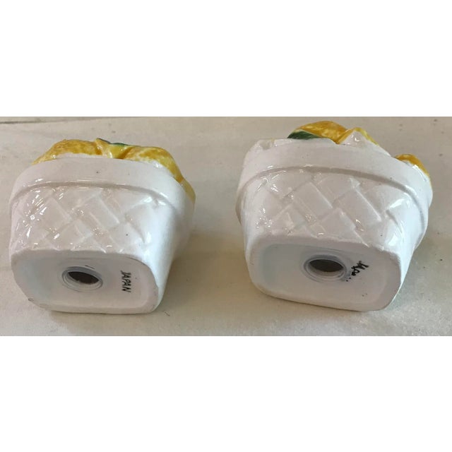 Vintage Basket of Lemons Salt and Pepper Shakers For Sale In Dallas - Image 6 of 7