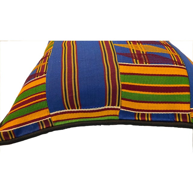 African Vintage African Design Sherma Turkish Cotton Pillow For Sale - Image 3 of 8