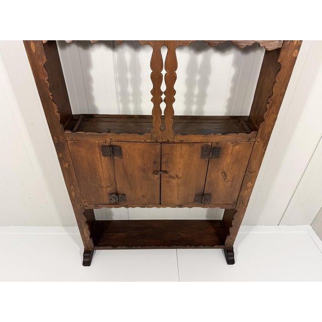 Antique Rustic Wall Unit Plate Cabinet, 1900s For Sale - Image 17 of 18