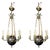Metal Empire Chandeliers in Sheet Metal, Bronze and Brass, 19th Century, Set of 2 For Sale - Image 7 of 7