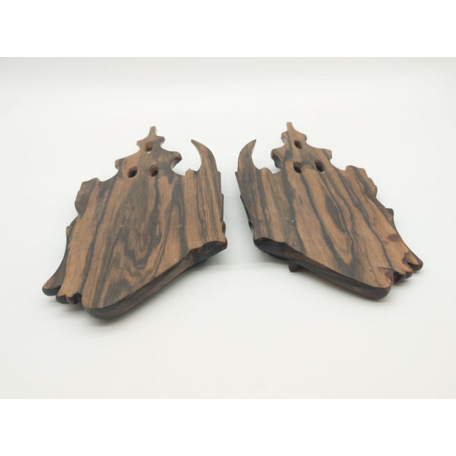 Wood Mid-Century Balinese Rama & Sita Wall Reliefs from Unbekannt, 1960s, Set of 2 For Sale - Image 7 of 8