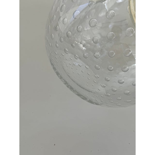 Italian Murano Glass Vase with Air Bubbles and Glass Garland, 1990s For Sale - Image 10 of 18