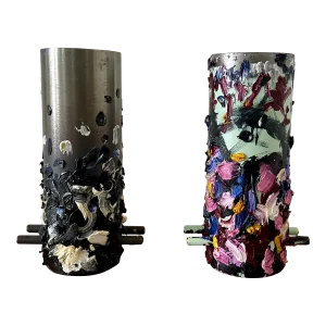 Edward Granger Steel Art Sculpture "Flowers" Modern Abstract Expressionism Pop Art