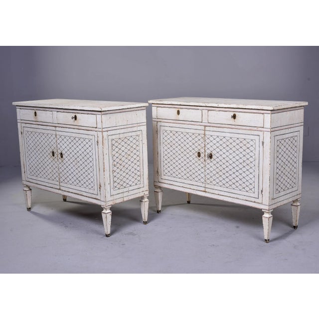 Mid 19th Century Italian Bologna Region White Painted Cabinets - Pair For Sale - Image 9 of 13