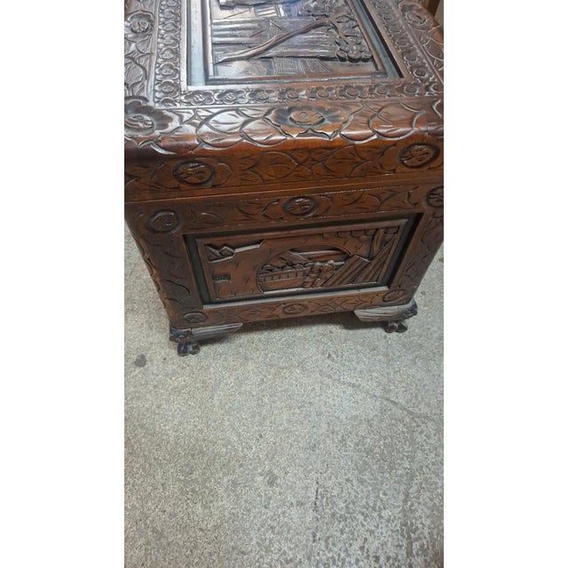 Wood Vintage Asian Chest, 1970 For Sale - Image 7 of 9