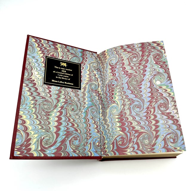 Late 20th Century Red & 22k Gold Leather Bound Medicine Book For Sale In Houston - Image 6 of 12