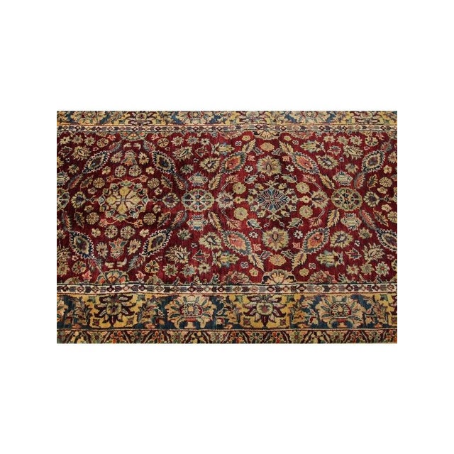 1990s Handwoven Indian Mughal Runner Rug 3x12 For Sale - Image 4 of 8
